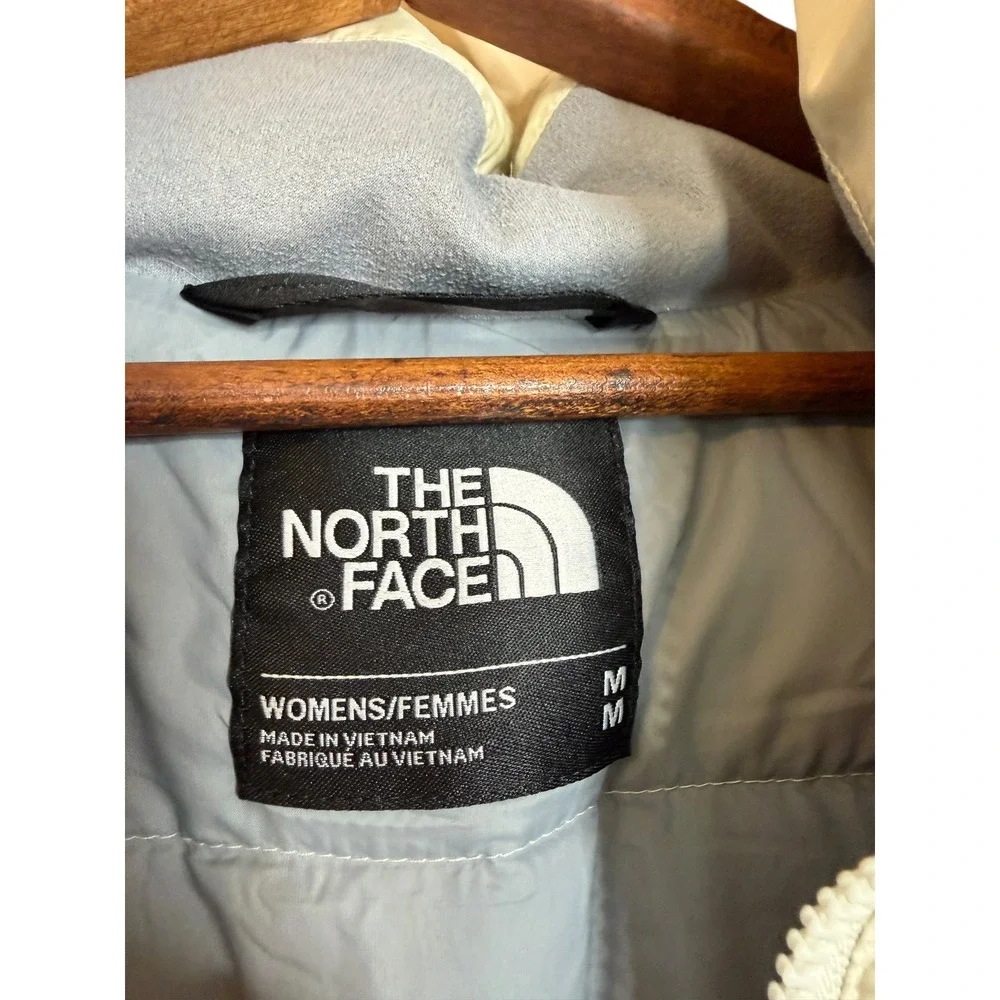The North Face Womens Metropolis 550 Down Parka Jacket Cream Off-White Size M